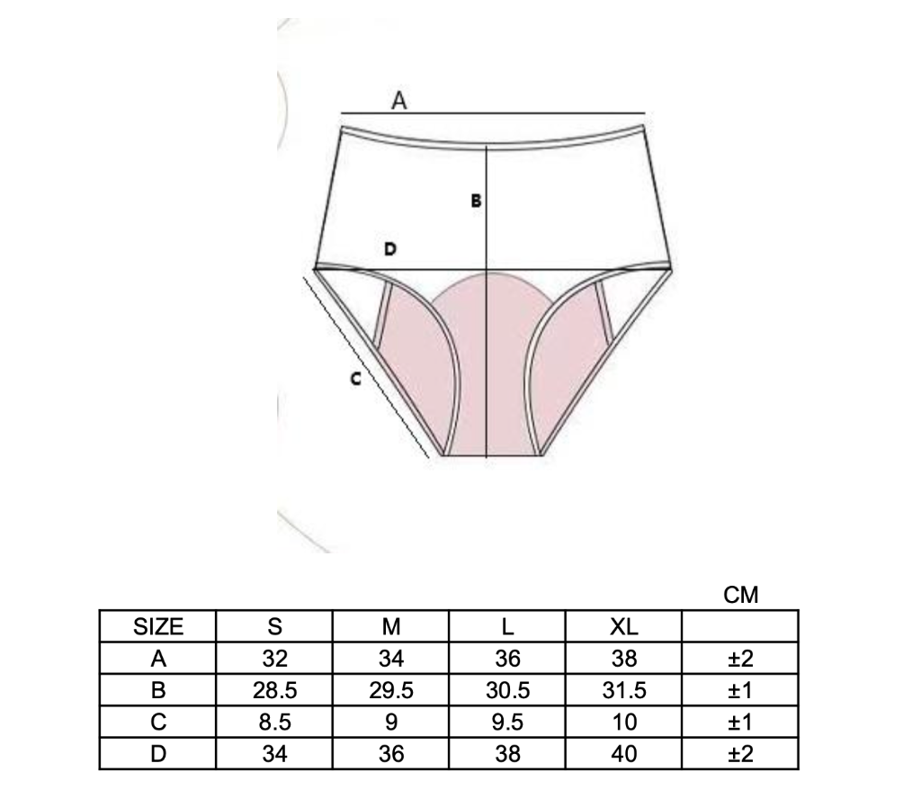Size guide measurement diagram